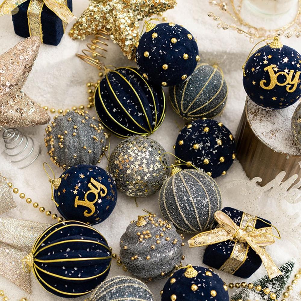 Christmas Balls Silver Wedding Ceremony White Blue Champagne Decoration
