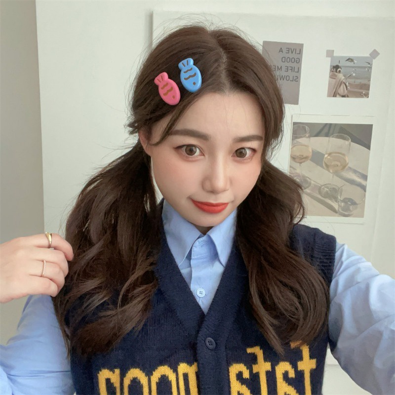 1 Kẹp Tóc Cá Kaki Hình Cá Cho Nữ