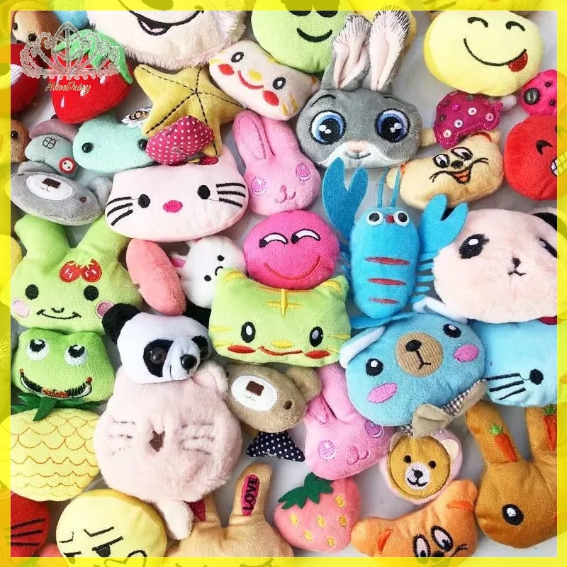 Set 10 Búp Bê Nhồi Bông Hình Động Vật Dễ Thương 5-6cm vn