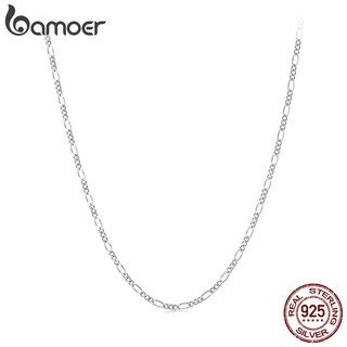 Bamoer vòng cổ bạc 925 hình xương cá