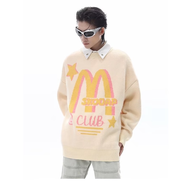 Áo sweater Dệt Kim Tay Dài Cổ Tròn Thiết Kế Đơn Giản Thời Trang Thu Đông Mới 2023 Cho Nam Và Nữ