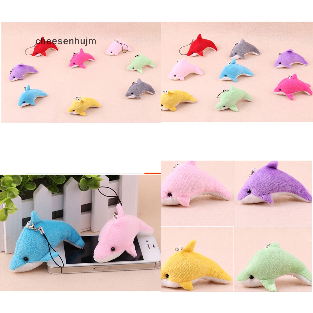 Set 2 Cá Heo Nhồi Bông 6cm Trang Trí Bó Hoa Cưới vn