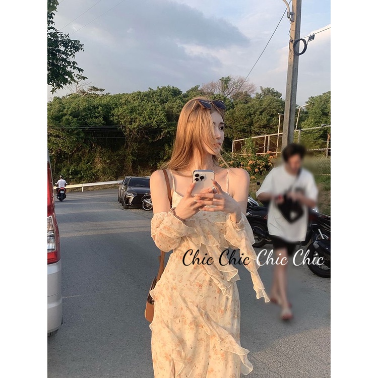 Chic Chic váy nữ Đầm Body Cho thời váy Korean Popular Vintage Fashion WLQ23A0MP7 42Z231018 | BigBuy360 - bigbuy360.vn