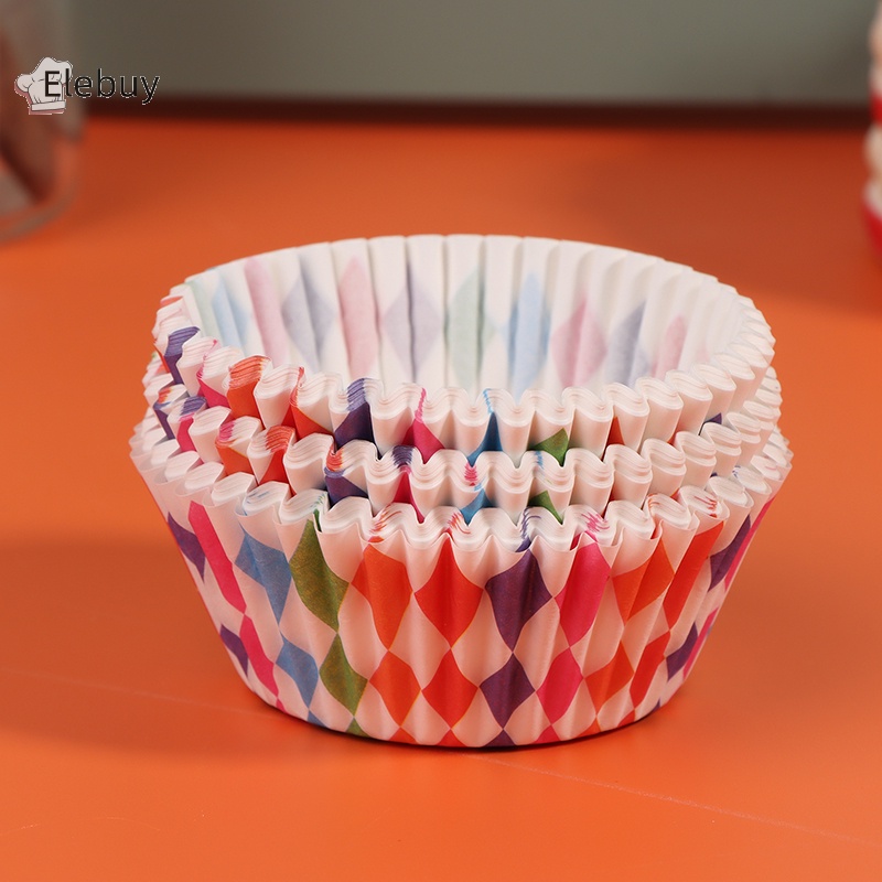 Set 100 Cốc Giấy Làm Bánh cupcake muffin Xinh Xắn Tiện Dụng