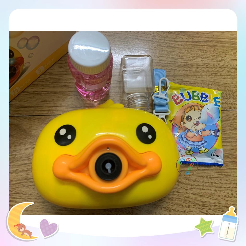 Máy Ảnh Thổi Bong Bóng Hình Heo Hồng/ Vịt Vàng