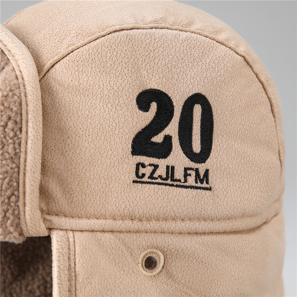 Mũ Lông Cừu Dày Dặn Giữ Ấm Tai Chống Gió Mùa Đông Cho Nam Nữ