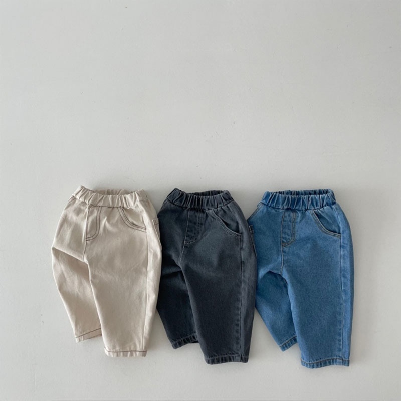 Quần bé trai Denim bé trai Quần jean bé trai Quần jean bé trai Quần dài