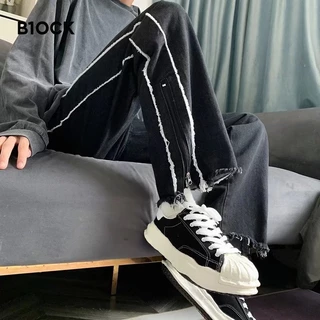 B1OCK quần jean nam ống rộng quần nam ống rộng quần MNK23A0EXP 42Z231020