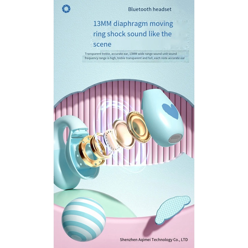 Sanrio Tai Nghe bluetooth 5.3 Chống Nước Có mic Hình kuromi my melody pachacco tws