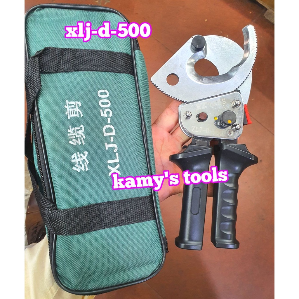 Kìm cắt cáp nhông XLJ-D-500 cắt đồng nhôm 500mm2 40mm cán kéo dài