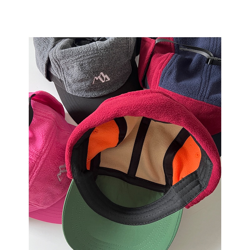 Mũ Thu Đông Bảo Vệ Tai Thêu Họa Tiết Màu Sắc Phong Cách Hàn Quốc Dành Cho Nam Và Nữ