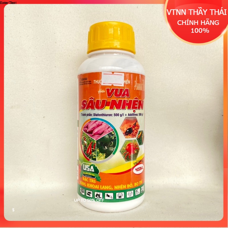 Vua Sâu Nhện - Asian gold, 400ml, quản lý nhện đỏ, Sâu Khoang Lang, Bọ Trĩ