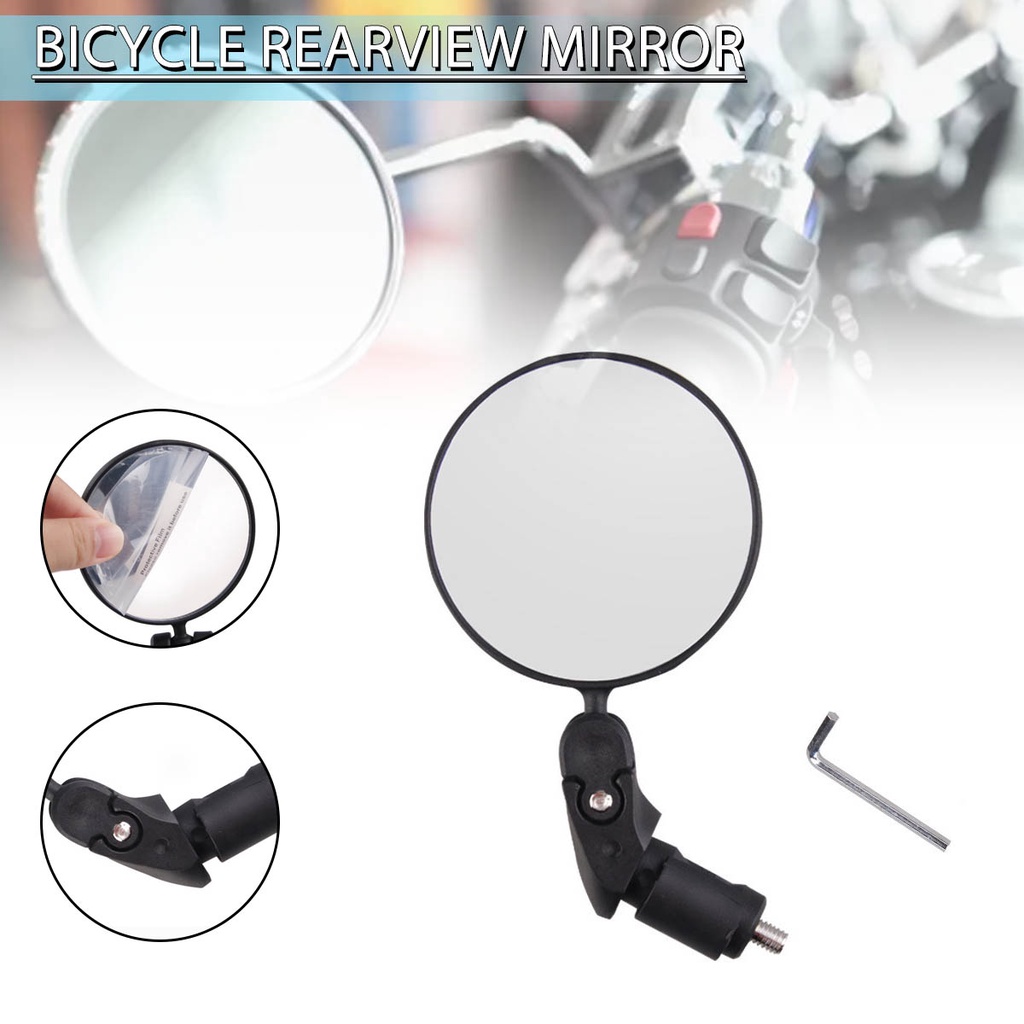 Athenaa Universal Bicycle Rearview Mirror Adjustable Rotate Handlebar Rear View Mirror