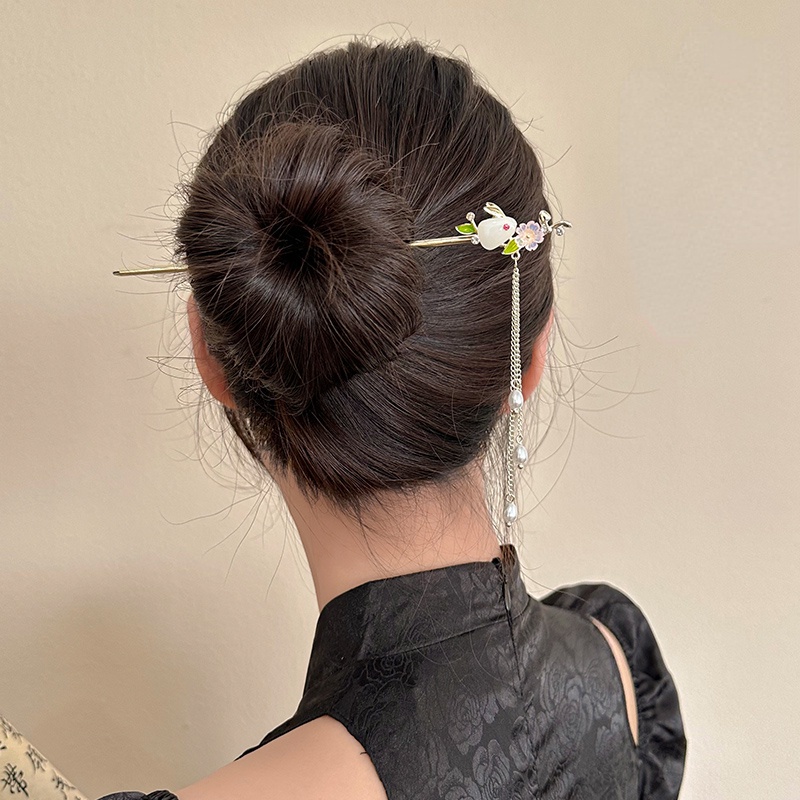 Trâm Cài Tóc Hình Hoa Đào Màu Hồng Phong Cách Cổ Điển Cho Nữ