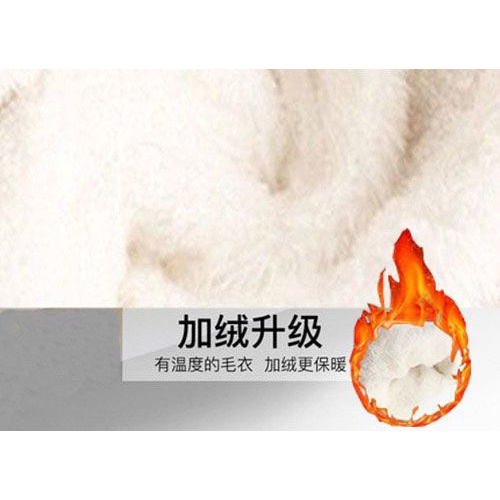 Áo sweater Vải Lông Cừu Dày Chui Đầu Màu Đỏ Giáng Sinh Phong Cách Hàn Quốc Dễ Thương Thu Đông Cho Bé Trai Bé Gái