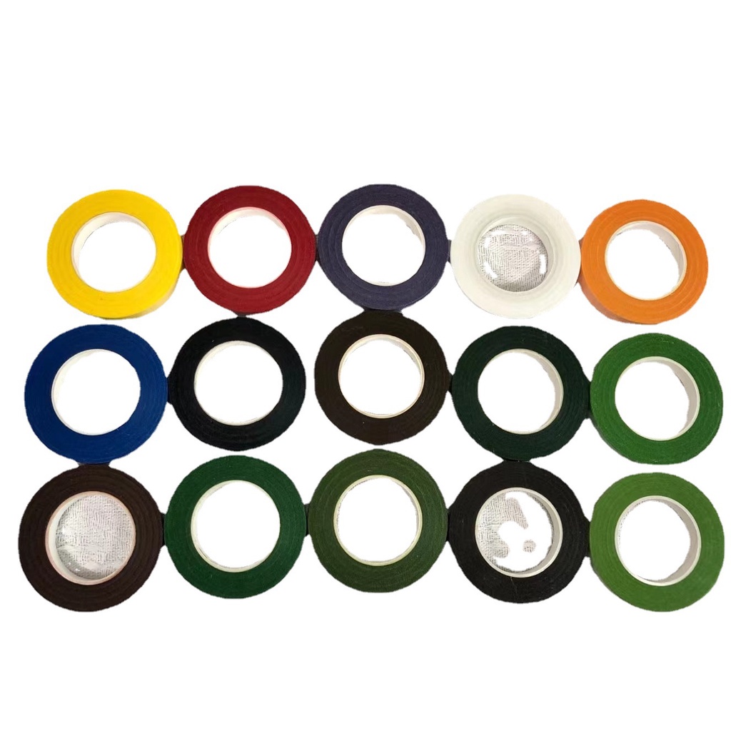 Cuộn băng keo sáp quấn cành hoa trang trí handmade - Băng dính sáp cuốn, ruy băng giấy nguyên liệu làm đồ thủ công