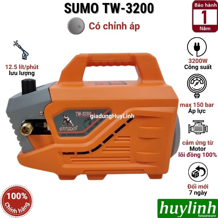 Máy xịt rửa xe Chỉnh Áp Sumo TW-3200 - 3200W - 150 bar - Lõi đồng 100%