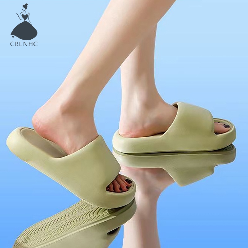 Crlnhc Dép Đi Trong Nhà Đế Dày Màu Trơn Chống Trượt Thoáng Khí Dành Cho Cặp Đôi vn