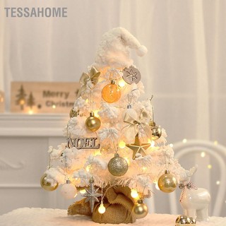 TessaHome Trang trí cây thông Noel để bàn 50cm mini có đèn LED trang Giáng sinh