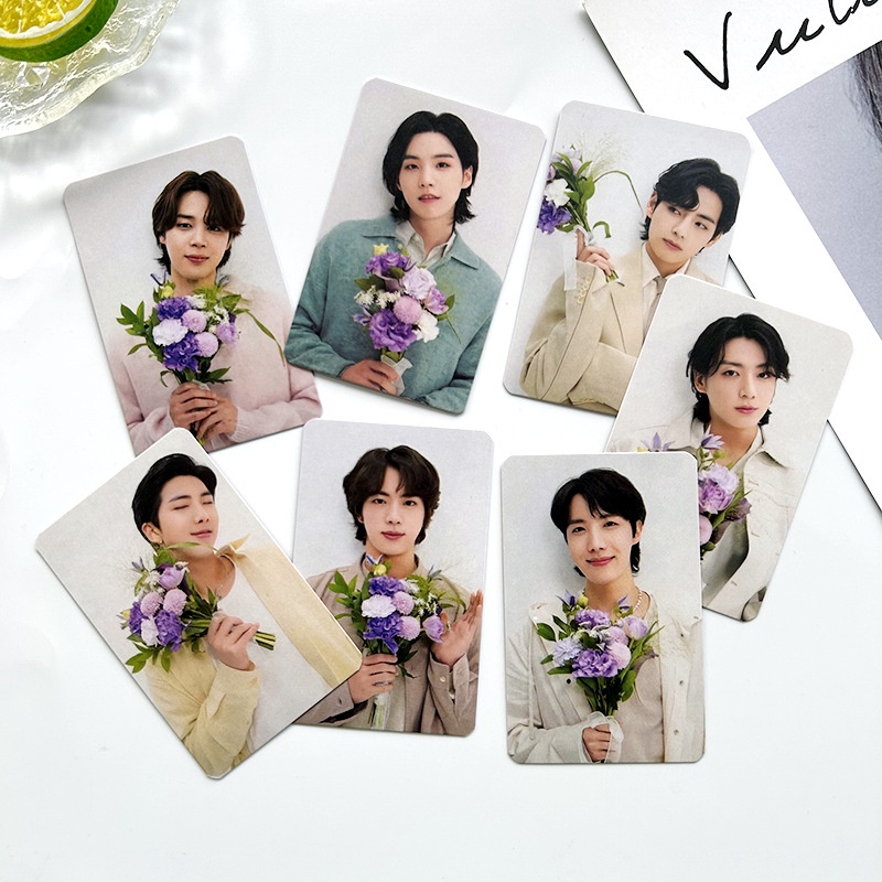 Set 7 Tấm Ảnh lomo Card Nhóm Nhạc Hàn Quốc bangtan boys rm jin Supa j-hope jimin v jk