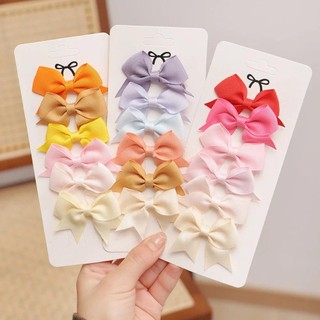 Set 6 Kẹp Tóc Nơ Dễ Thương Cho Bé Gái