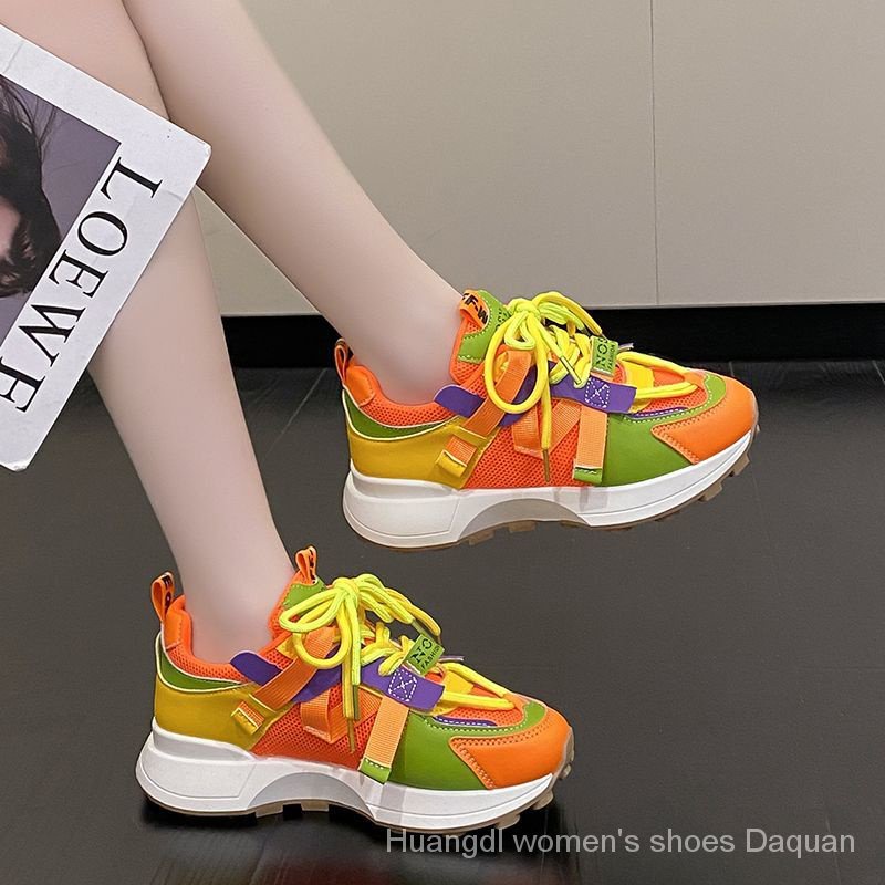 Giày Thể Thao Đế Dày 4cm Siêu Nhẹ Phong Cách Mới 2023 Cho Nữ