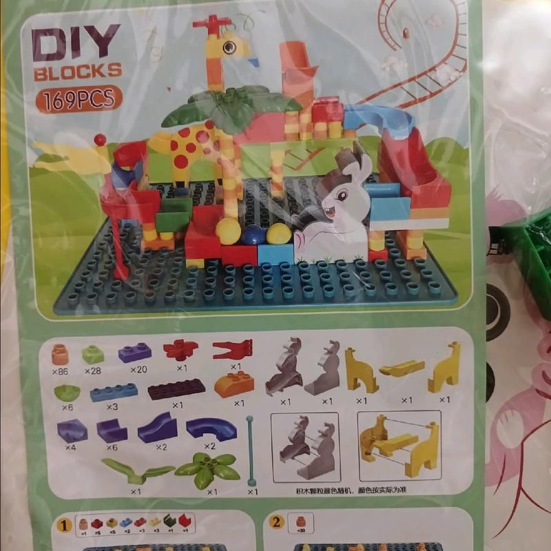 Đồ chơi xếp hình nhiều chủ đề - Mô hình nhà, các phương tiện giao thông cho bé