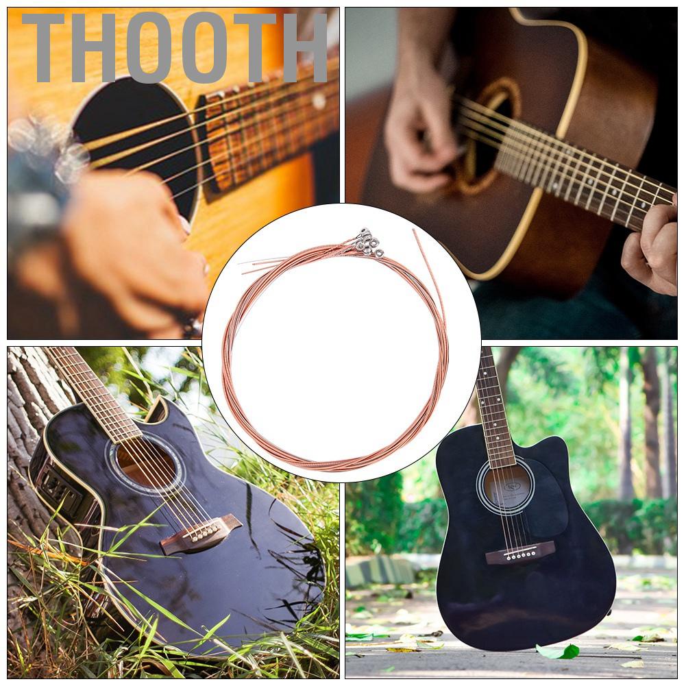 Thooth Folk Acoustic 6-string Steel Strings Copper Brass Musical Instrument