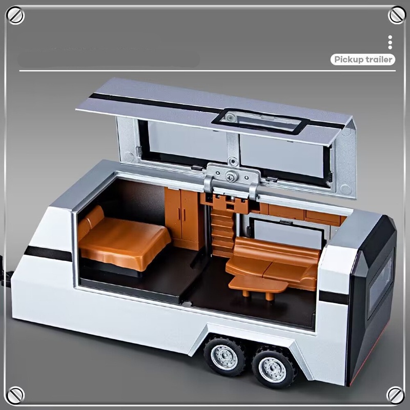 1/32 tesla cybertruck pickup trailer mô hình ô tô hợp kim diecasts kim loại xe off-road xe tải