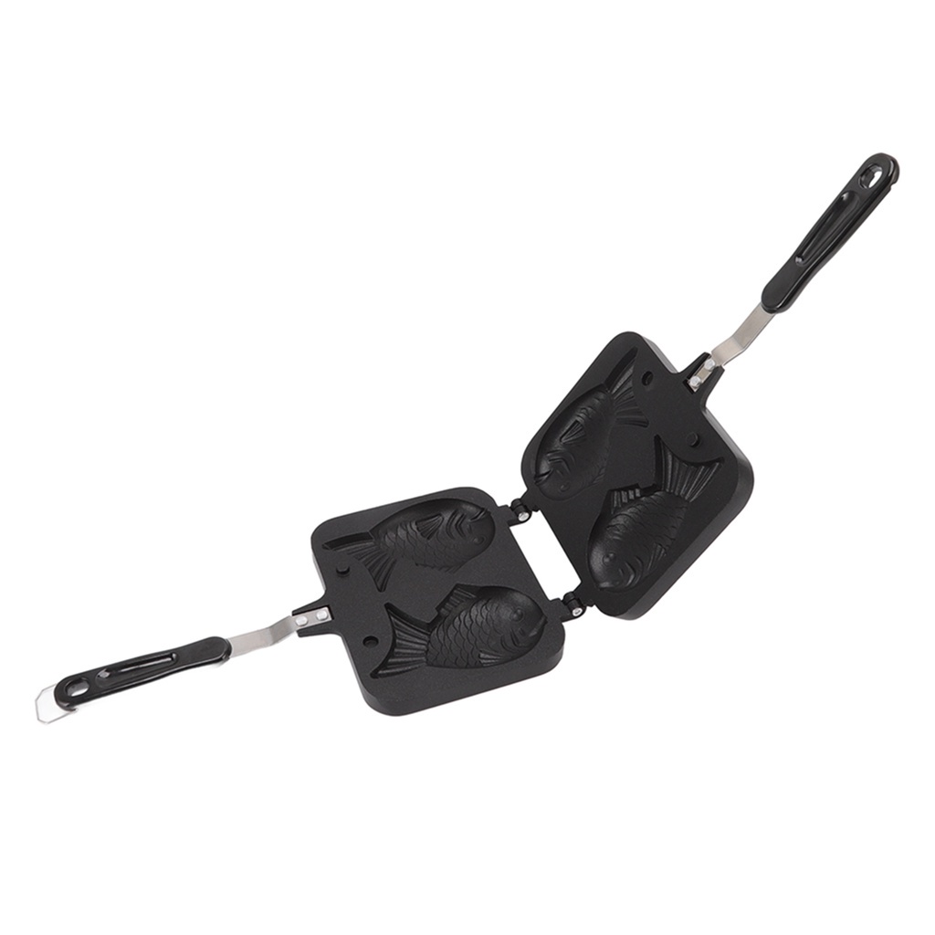 GEEK02 Chảo Làm Bánh Mì taiyaki Hình Cá Hai Mặt Chống Dính