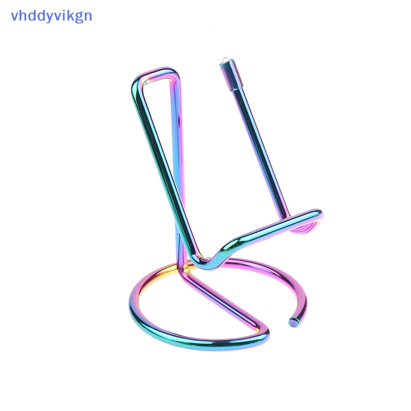 Giá Đỡ Điện Thoại / Thẻ vhdd Bằng Kim Loại Màu Vàng Kim Dễ Thương Dùng Trang Trí Bàn Làm Việc