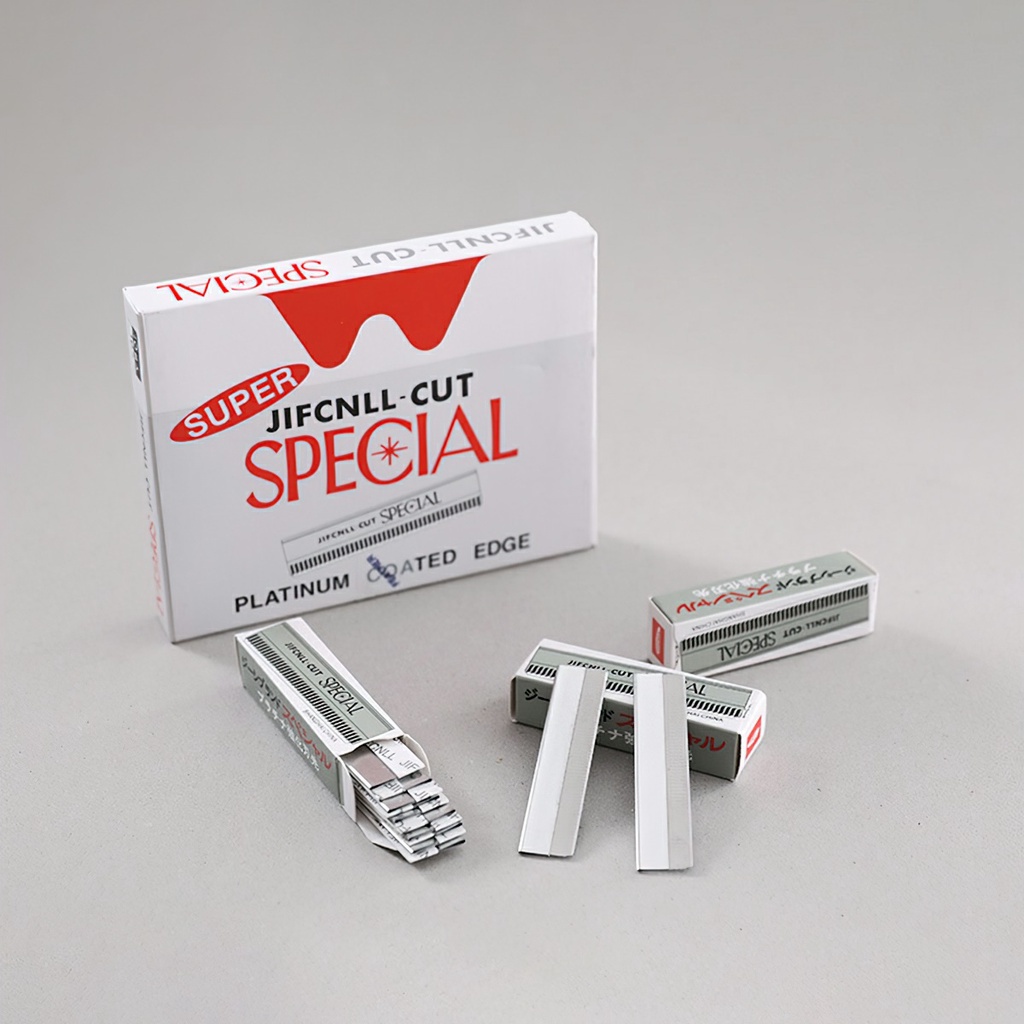 Bộ 10 lưỡi dao cạo lông mày Nhật bằng kim loại tiện lợi chính hãng -TOMMY_CROWN