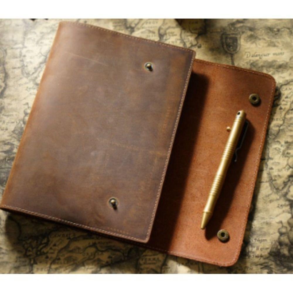 Sổ Tay a5 Bìa Da Phong Cách vintage Trọng Lượng Nhẹ Kèm 88 Tờ