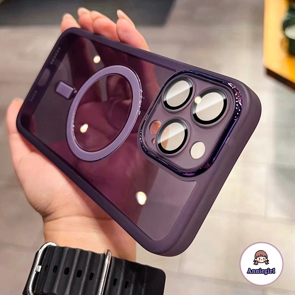 Ốp Điện Thoại TPU Mềm Kèm Tấm Film Kim Loại Từ Tính Cho IPhone 14 Pro Max 11 13 Pro Max 12 Pro Max