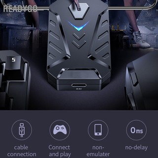 ReadyGo Bộ chuyển đổi bàn phím chuột chơi game USB cắm và chạy cho Android