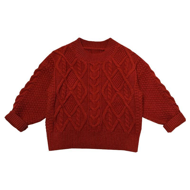 Áo sweater Dáng Rộng Màu Trơn Thời Trang Thu Đông Cho Bé Gái Màu Sắc