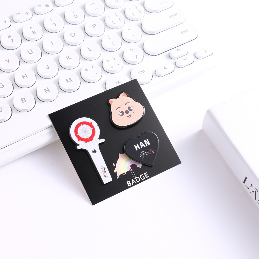 Set 3 Thanh Ghim Cài Áo Hình kpop straykids skz critters