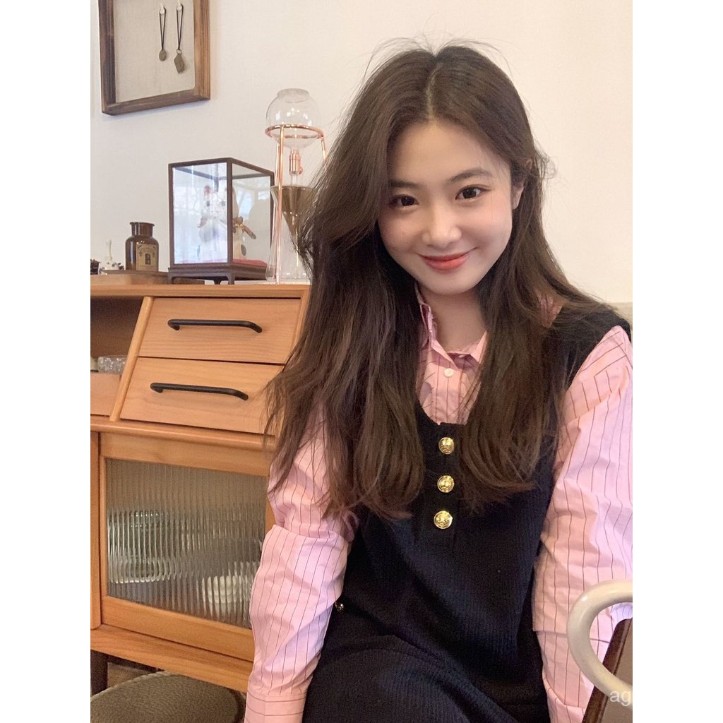 Đầm Sơ Mi Hai Dây Dáng Chữ a Thời Trang Xuân Thu Cho Nữ