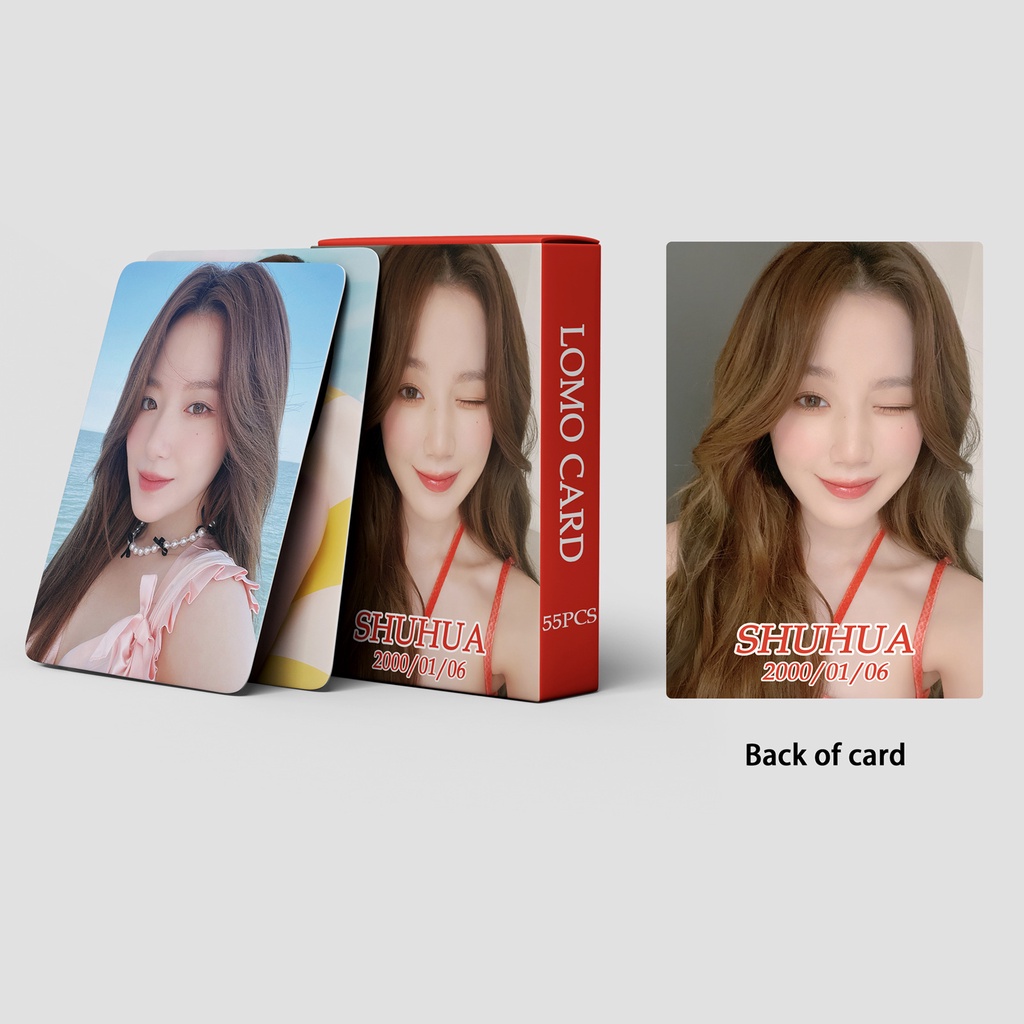 I-DLE Heat I Want That Shuhua Photocard Gidle Lomo Card Postcard 55pcs/box