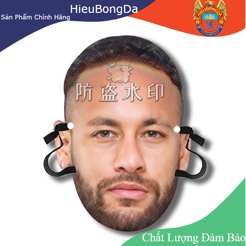 Mặt nạ Messi Ronaldo Neymar Mbappe , Kevin De Bruyner , Harry Kane dành cho fan hâm mộ các siêu sao bóng đá