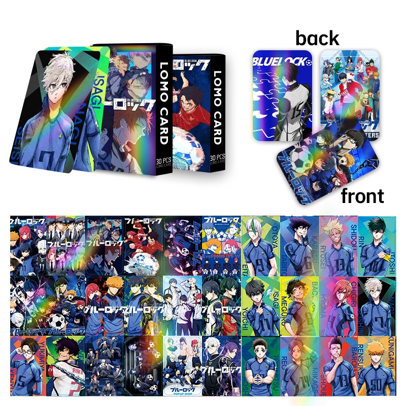 BLUE LOCK Laser Flash Lomo Card Isagi Yoichi Color Printing Collectible Photocard