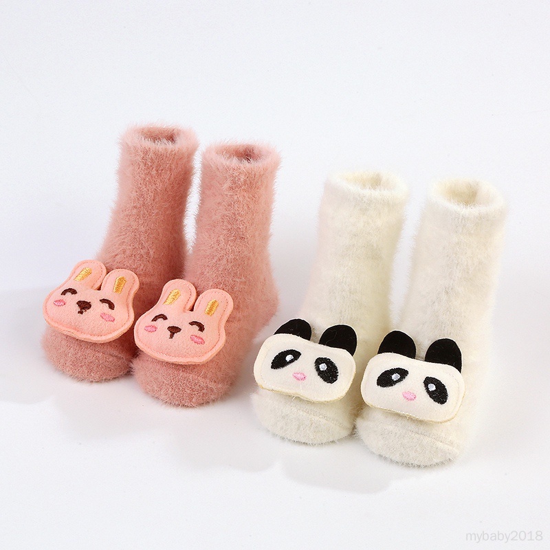 Vớ cotton Dài Chống Trượt Mềm Mại In Họa Tiết Hoạt Hình Dễ Thương Cho Bé Trai Và Gái Sơ Sinh