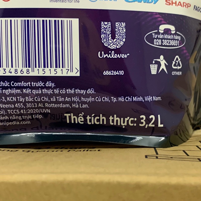 Nước Xả Vải Comfort Hương Nước Hoa Thiên Nhiên Bella 3.2L SALE XẢ KHO