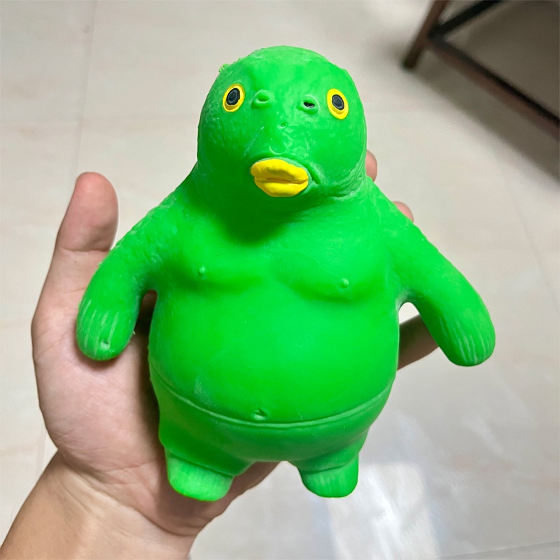 Đồ Chơi Squishy HìNh Con Cá MàU Xanh Lá GiúP GiảM Stress Cá Da Xanh Quái Vật Đầu Xanh Cao Su Đàn Hồi Co Giãn Giải Tỏa Căng Thẳng Đồ Chơi Khăm