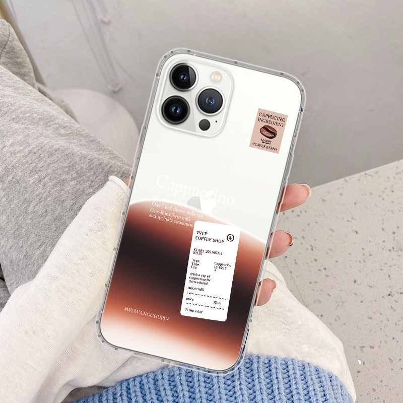 Ốp Điện Thoại Silicon tpu Mềm Hình Máy Pha Cà Phê Cho iphone 15 14 15 13 12 11 pro max 13 mini 14 15plus x xs xr xsnax 6 8 7 plus se2020