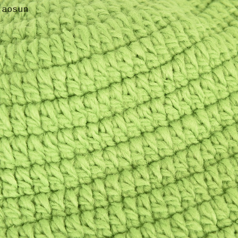 Aosun Mũ Len Dệt Kim unisex Màu Xanh Lá Cây Vui Nhộn Cho Bữa Tiệc balaclava monster shrek