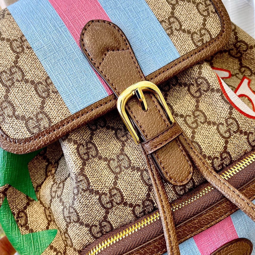 GUCCI star same backpack handsome men's and women's same backpack graffiti backpack