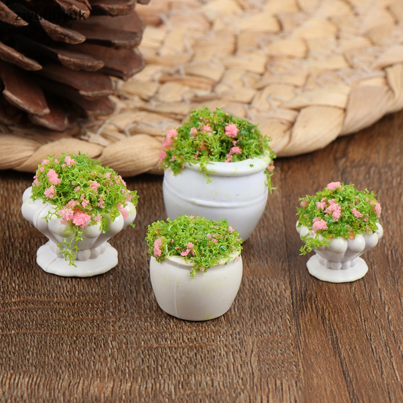 Chậu Hoa mini Tỉ Lệ 1: 12 Dùng Trang Trí Nhà Búp Bê