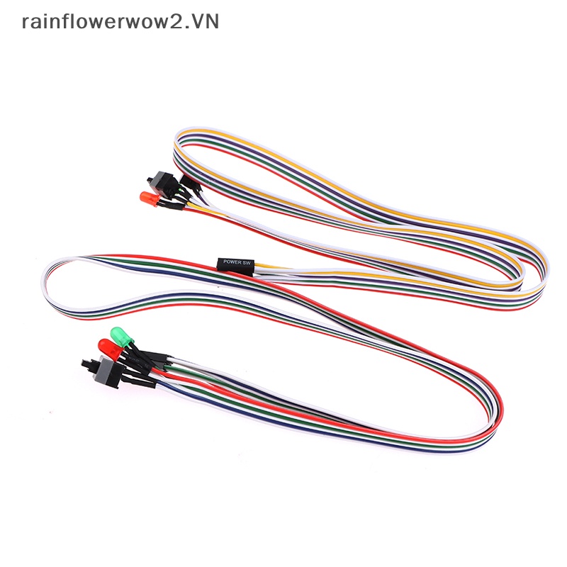 Atx pc Dây Cáp Nguồn on / off / reset Công Tắc Đèn led