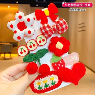 Set 8 Kẹp Tóc Dễ Thương Cho Bé Gái